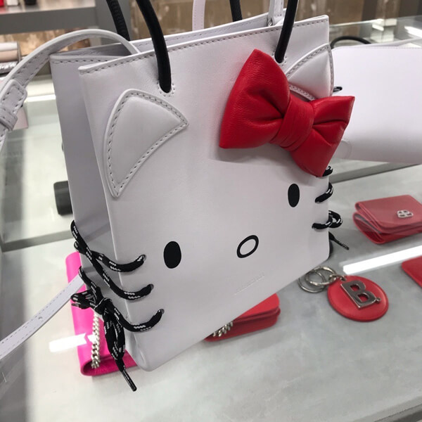 2020年人気新作超限定 バレンシアガコピー【バレンシアガ&Hello Kittyコラボ】Shopping Tote XXS